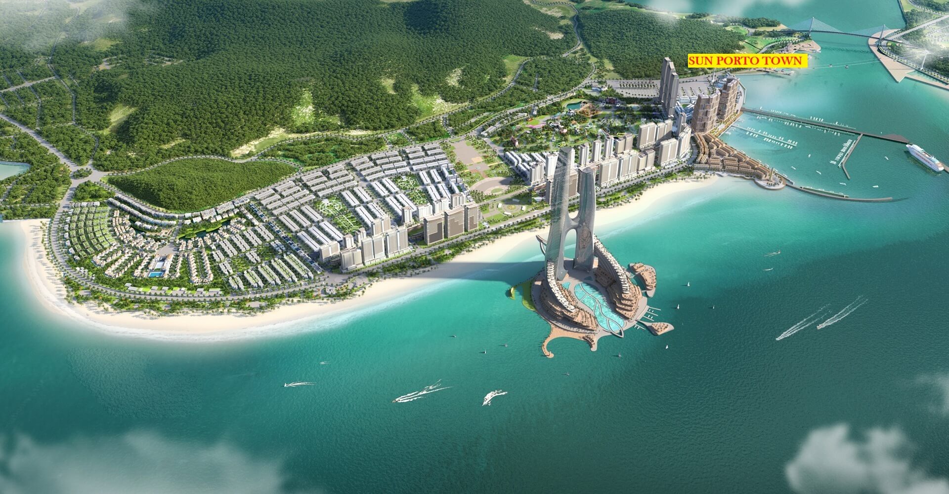 vị trí sun porto town bãi cháy hạ long