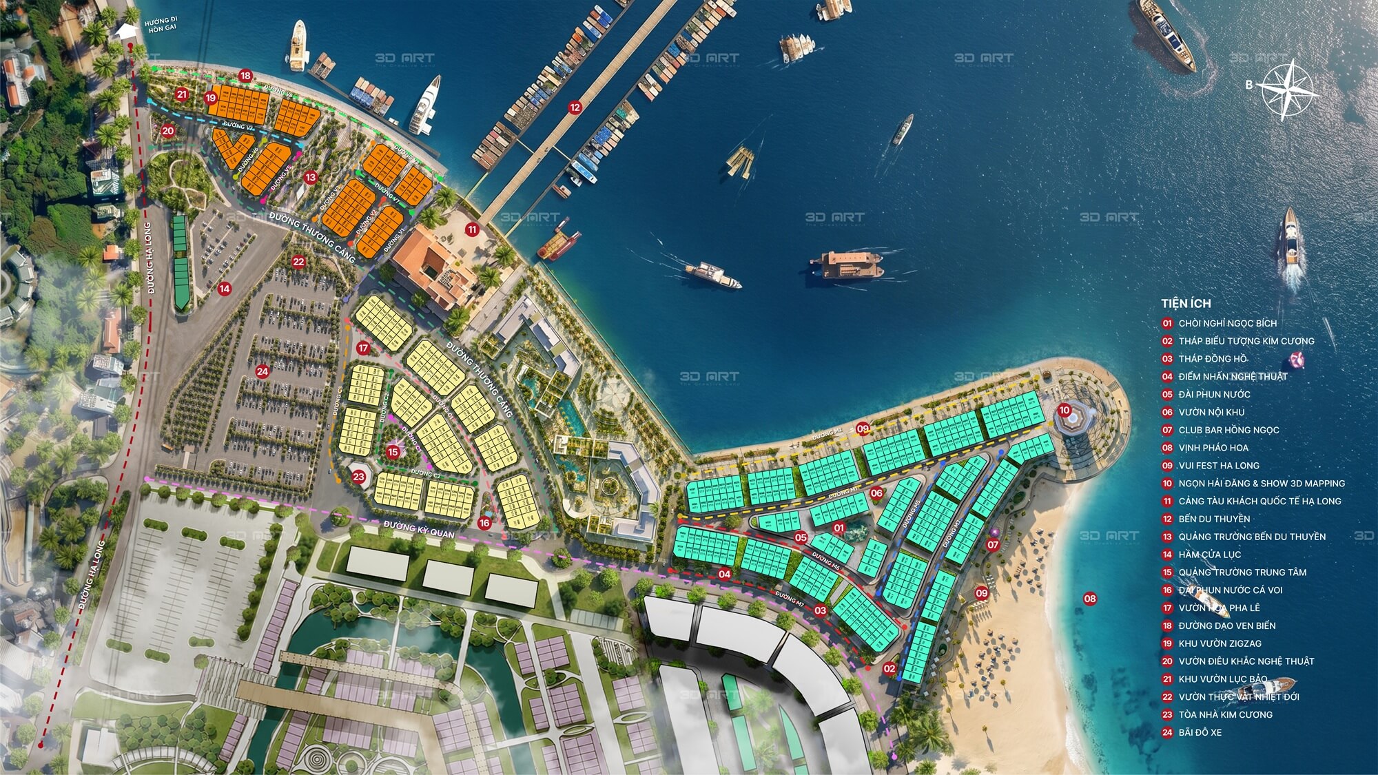 mặt bằng dự án sun porto town hạ long